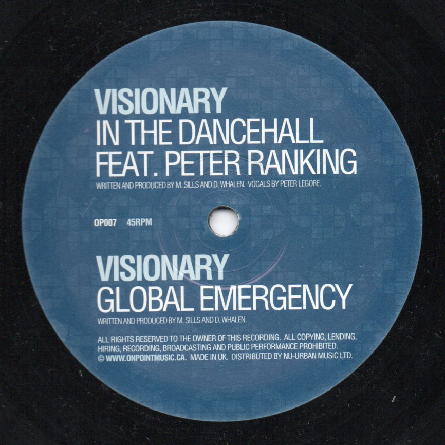 Visionary Feat. Peter Ranking – In The Dancehall (12″) On Point Music  junglemaniarecords
